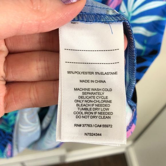 Laundry Tropical Print Off-Shoulder Dress NWT - Picture 6 of 7